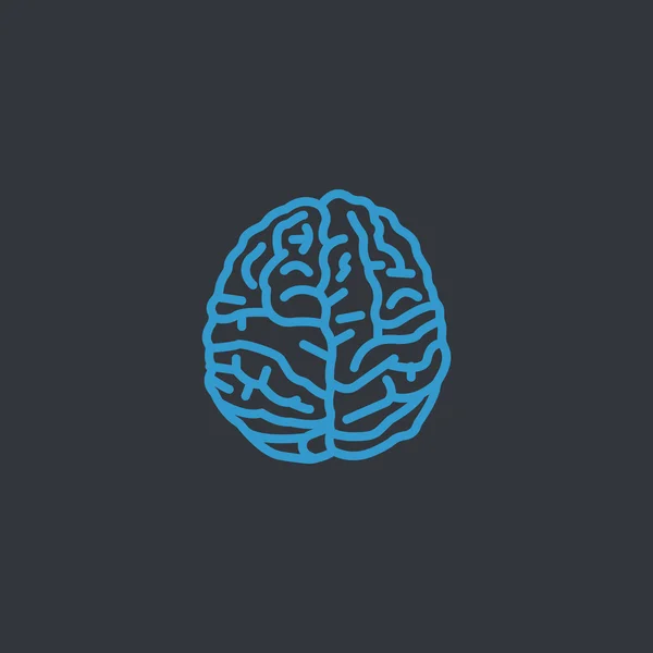 Ikona lidského mozku — Stockový vektor