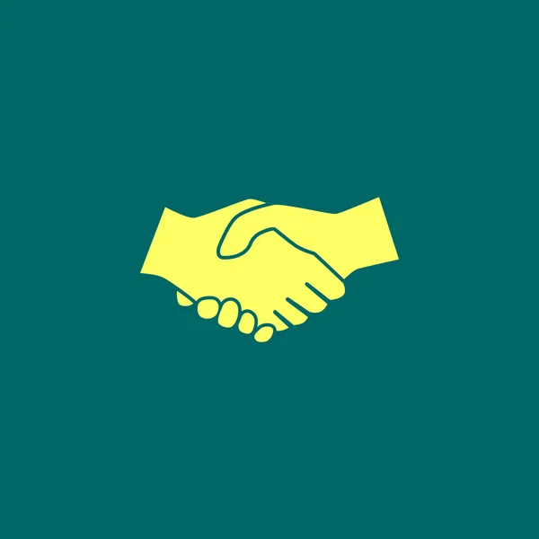 Ícone web handshake — Vetor de Stock