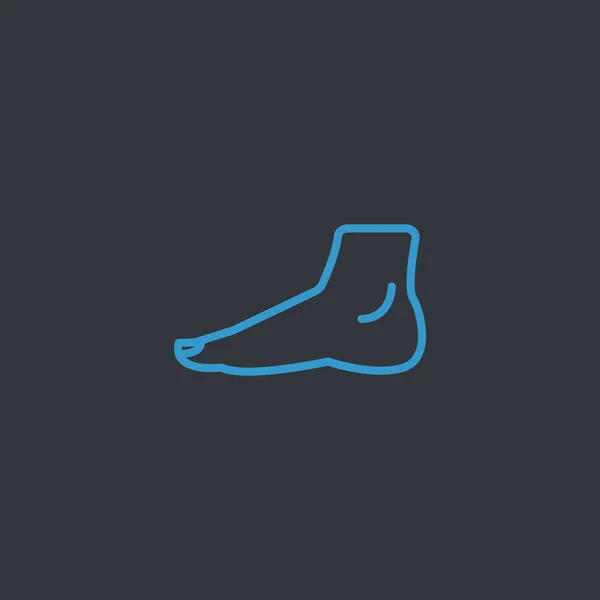 Ícone do pé humano —  Vetores de Stock