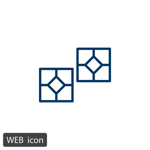 Azulejos icono web — Vector de stock