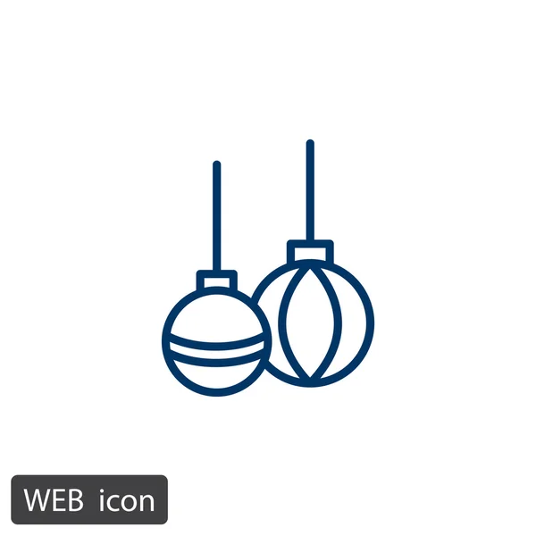 Игрушечные шарики для иконы квартиры — стоковый вектор