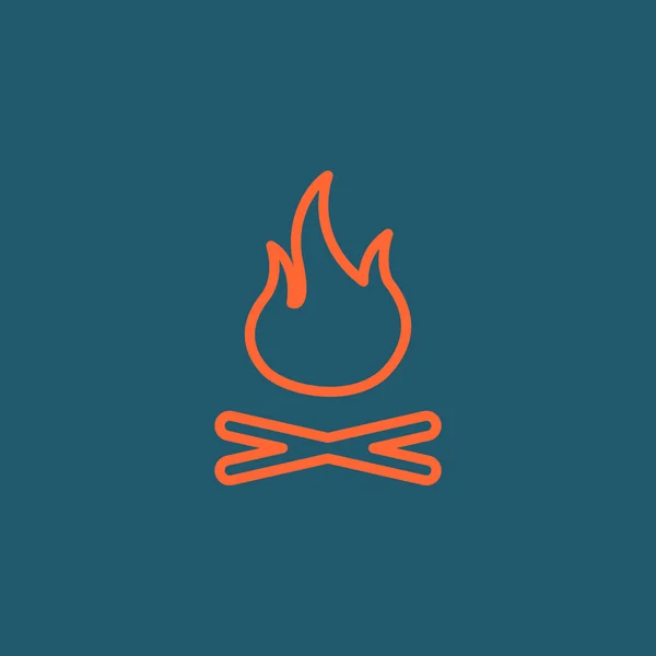 Fire flames icon — Stock Vector