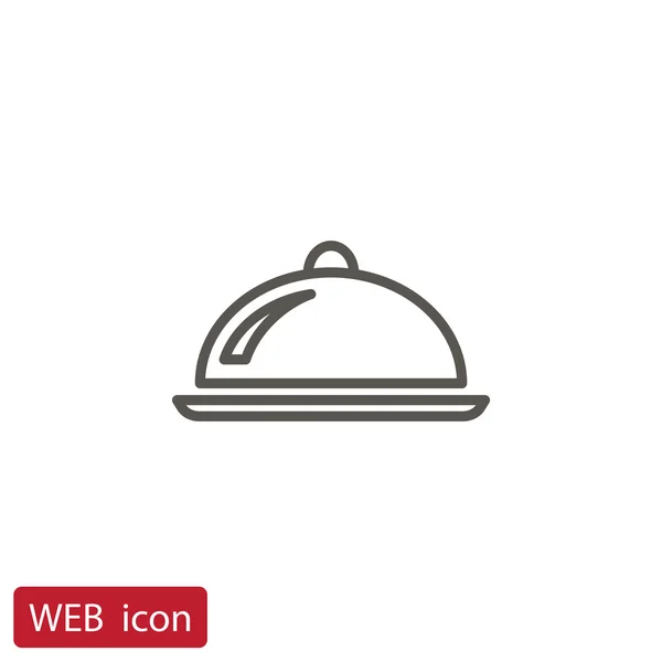 Restaurante cloche icono — Vector de stock