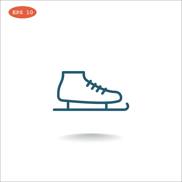 Skates flat Icon. — Stock Vector