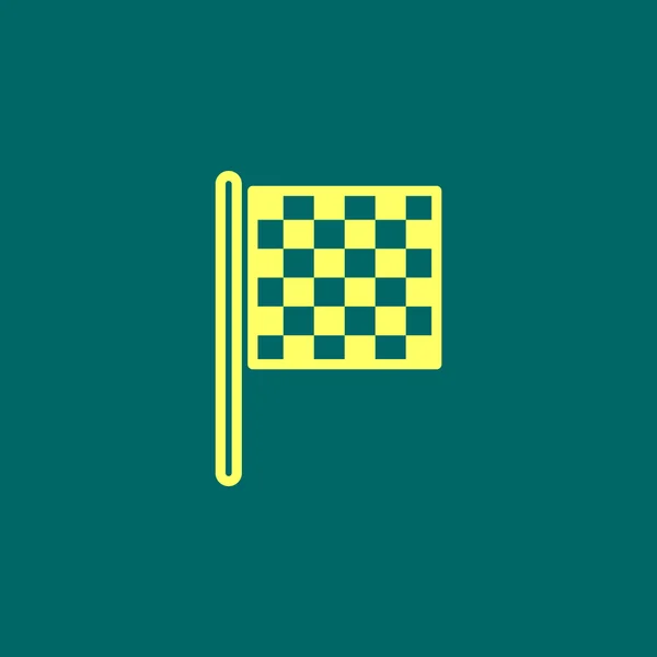 Praporek se šachovnicí. — Stockový vektor