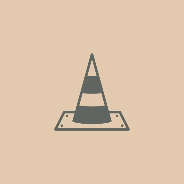 Иконка дорожного конуса — стоковый вектор