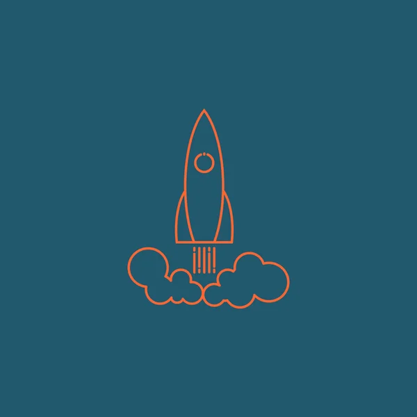 Space Rocket icon. — Stock Vector