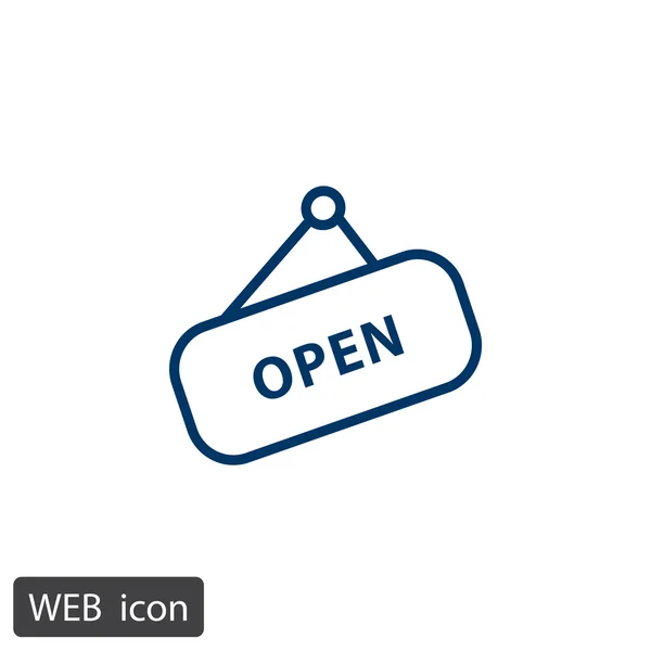 Signo abierto icono del tablero — Archivo Imágenes Vectoriales