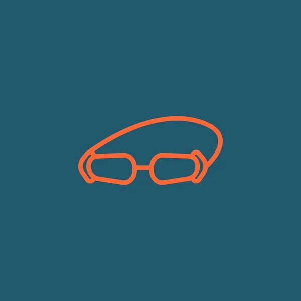 Příslušenství brýle ikona — Stockový vektor