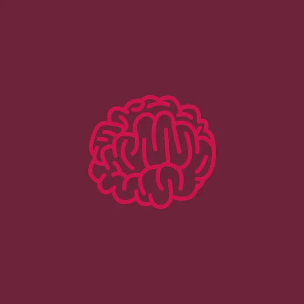 Human Brain Icon — Stock Vector