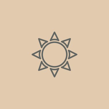 Güneş hava simgesi 