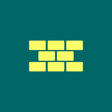 tuğla düz simgesi. 