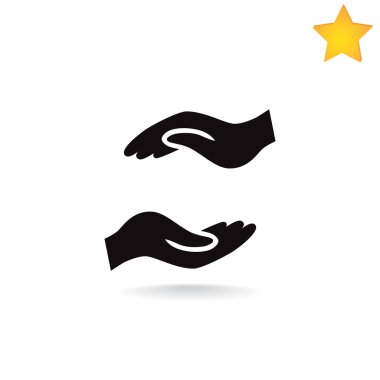 Yardım eller simgesini