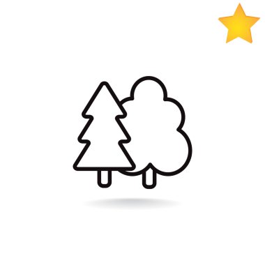  Orman siluetleri simgesi