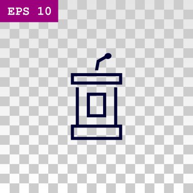 tribün, Kürsü simgesi