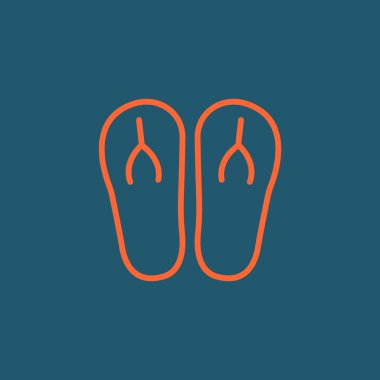 plaj terlikleri simgesi 