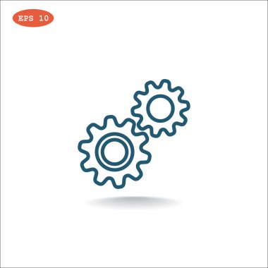 dişli tekerlek mekanizması simgesi