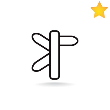 yön işareti simgesi