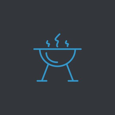 mangal barbekü simgesi