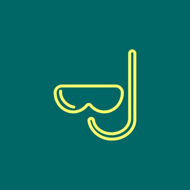 Dalgıç düz simgesi  