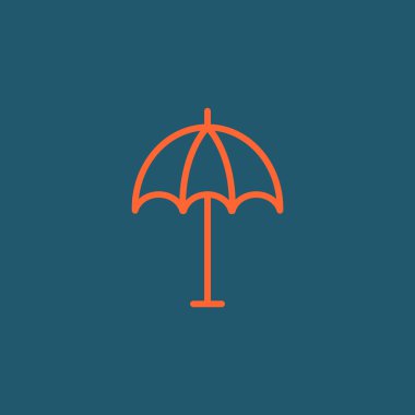 Plaj Şemsiyesi Simgesi