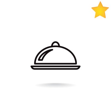 Restoran cloche simgesi 