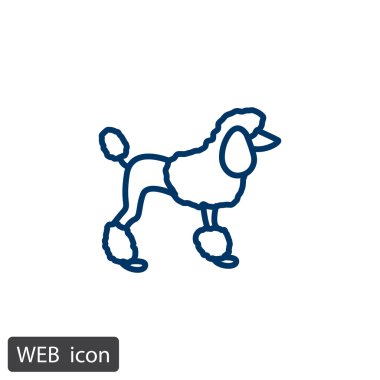 Köpek Düz Simgesi.  