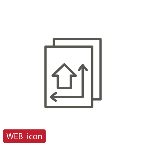 Schéma directeur - icône du plan de maison — Image vectorielle