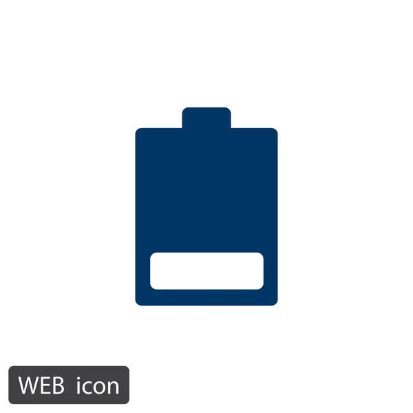 Icône plate batterie — Image vectorielle