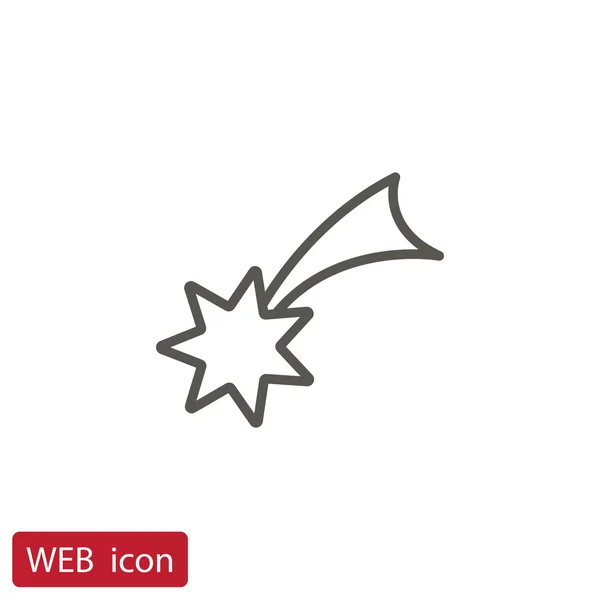 Estrella plana icono. — Vector de stock