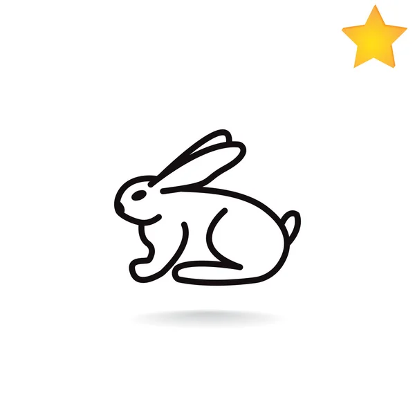 Bunny web icon — Stock Vector