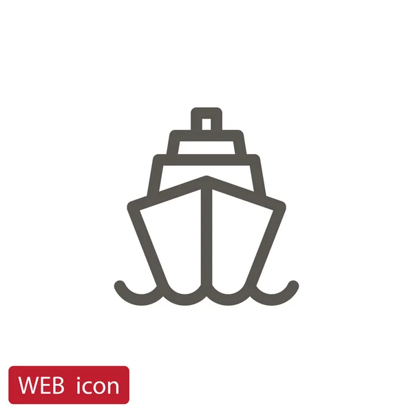 Ship flat icon. — Stock Vector