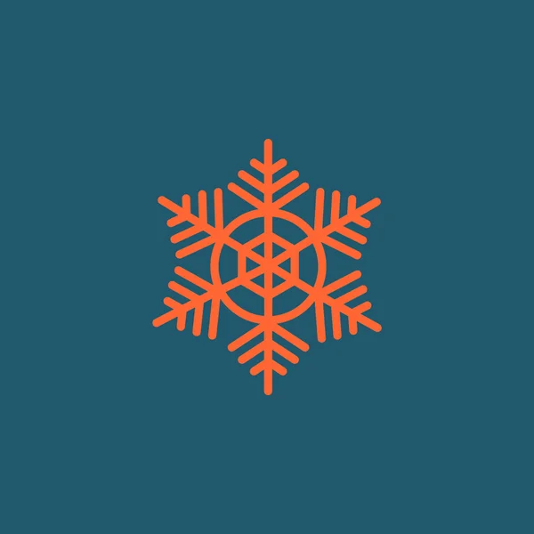 Winter Snowflake pictogram — Stockvector