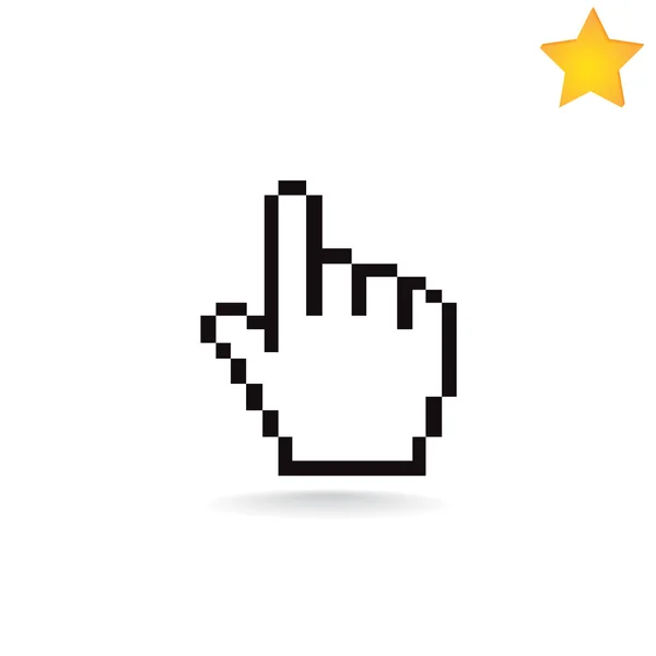 Icono del cursor de mano — Vector de stock