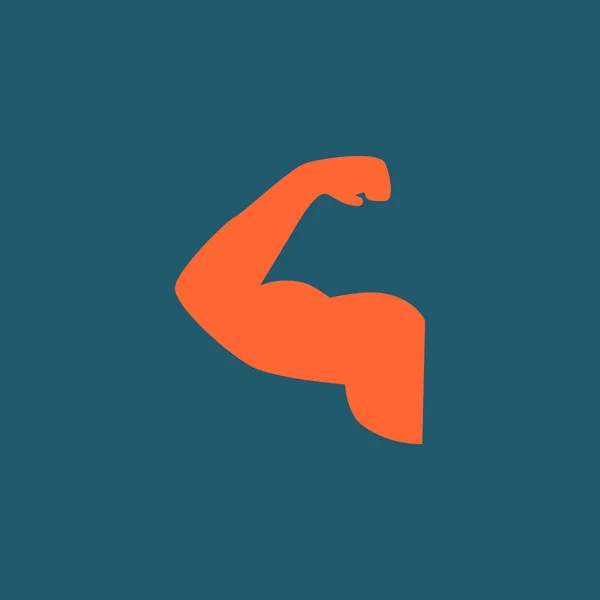 Athlete muscles icon — Stock Vector