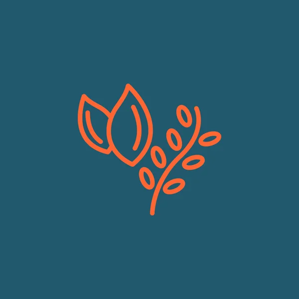 Травы, иконка растительной пищи — стоковый вектор