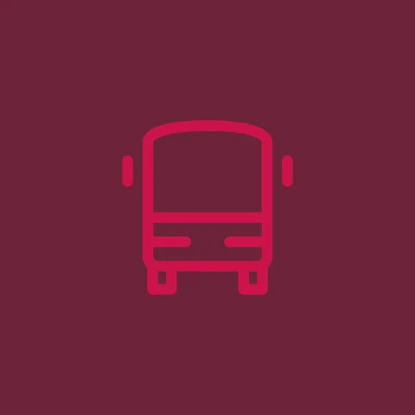 Bus vervoer pictogram — Stockvector