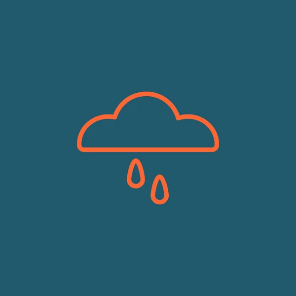 Cloud and rain icon — Stock Vector