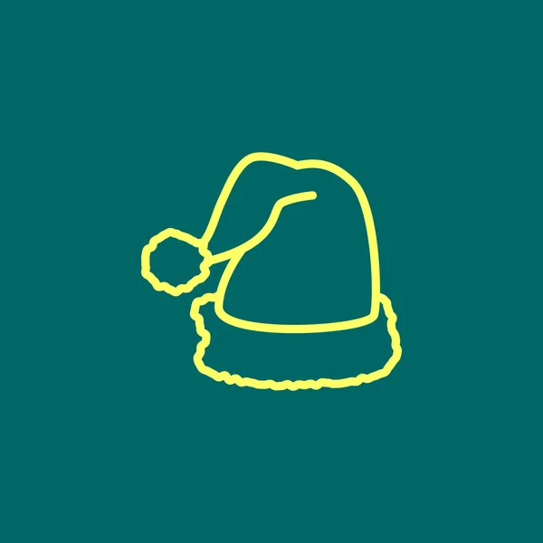 Santa hat icon — Stock Vector