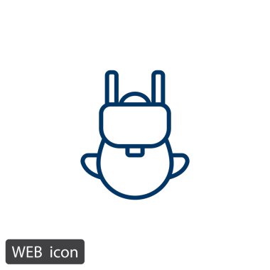 Çanta, sırt çantası simgesini