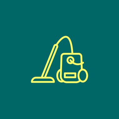 elektrik süpürgesi simgesi.  