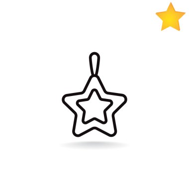 Noel yıldızı simge.