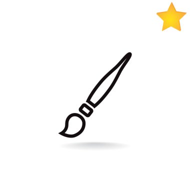 Boyama fırça simgesini  