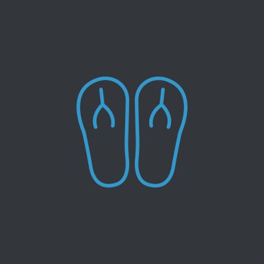 plaj terlikleri simgesi 