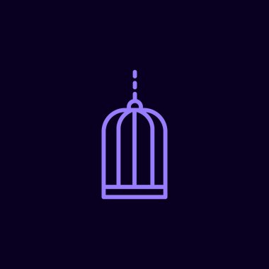 kuş kafesi simgesi. 