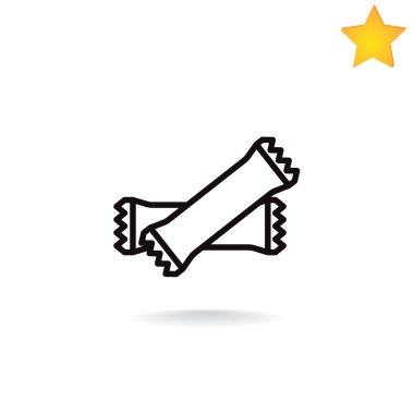 Polietilen mühürlü kapalı torbalar simgesi