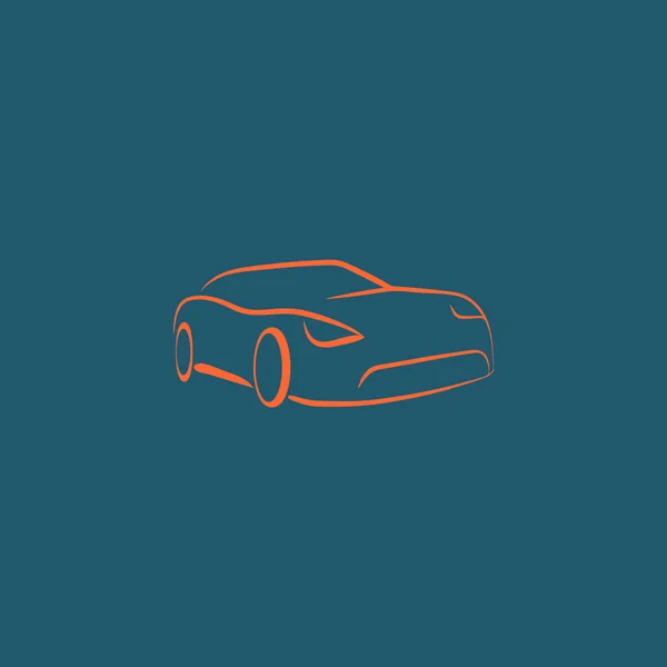 Sport auto pictogram — Stockvector