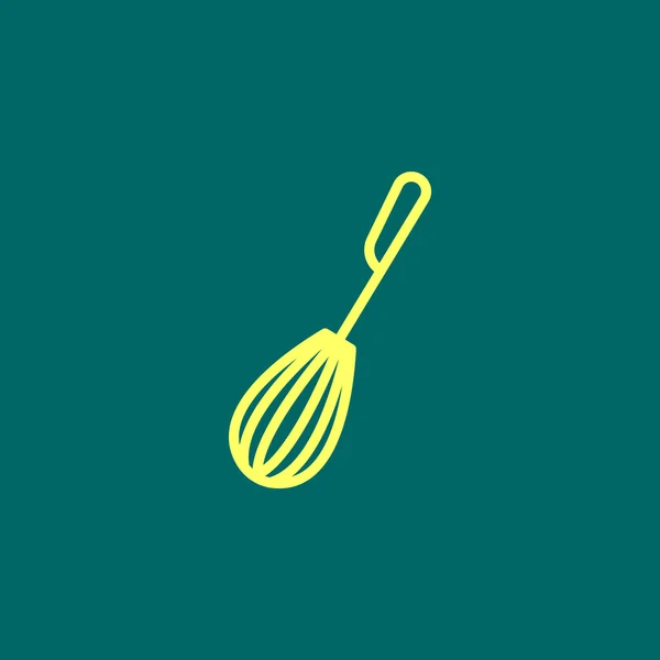 Whisk Icono plano . — Vector de stock