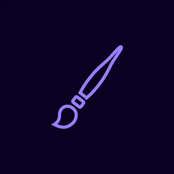 Pensel flat ikonen — Stock vektor