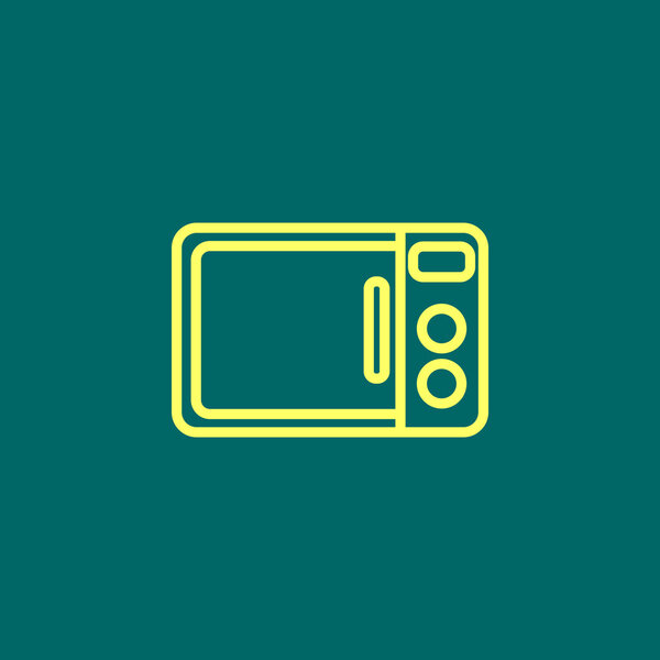 Microwave oven icon.